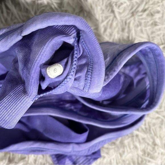 Lululemon ebb to street RB crop tank marble dye charged indigo size 6 - Picture 5 of 5